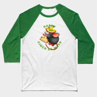 happy cinco de mayo rat mexican Baseball T-Shirt